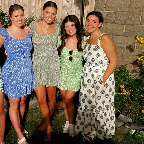 Zara Floral Linen Blend Dress - Picture 5 of 5